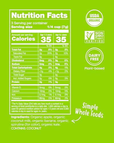 Amara Organic Fruit Bites Apple Kale - No Artificial Colors/Dyes, Added Sugar, Dairy-Free Fruit Snacks, Made with Organic Whole Foods, Healthy Fruit Snacks for Kids - 6 Pack - Image 2