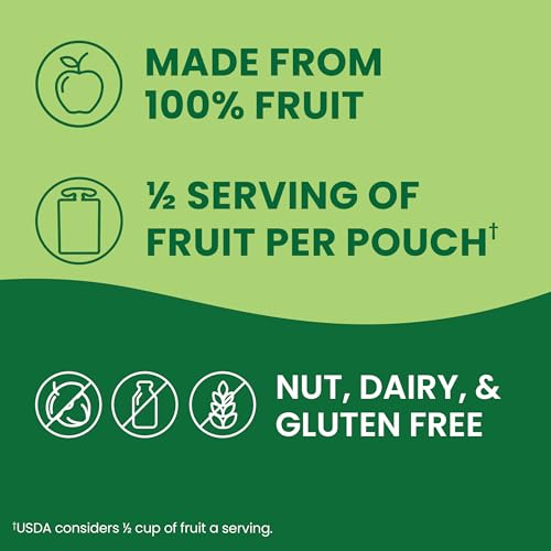GoGo squeeZ Applesauce and Fruit Puree Variety Pack, Apple, Peach & Gimme Five!, 3.2 oz (Pack of 20), Unsweetened Fruit Snacks for Kids, Gluten Free, Nut Free and Dairy Free, BPA Free Pouches - Image 4