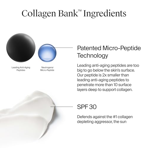 Neutrogena Collagen Bank Face Moisturizer with SPF 30 Sunscreen, Larger Size Anti-Aging Face & Neck Collagen Cream, Micro-Peptide, Support & Defend Skin’s Natural Collagen, 2.7 fl oz - Image 6