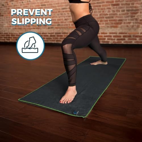 Youphoria Yoga Microfiber Non-Slip Towel - Hot Yoga Mat Towel for Enhanced Grip and Sweat Absorption - Image 4
