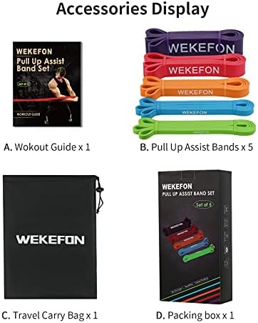 Resistance Bands Set, Pull Up Assist Bands - Stretch Resistance Band - Mobility Band Powerlifting Exercise Bands for Resistance Training, Physical Therapy, Home Workouts - Image 5