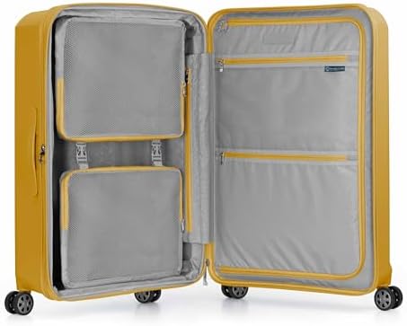 Traveler's Choice Pagosa Indestructible Hardshell Expandable Spinner Luggage, Yellow, 30" Large - Image 8