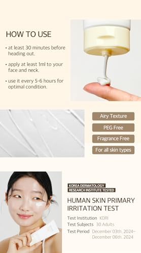 mixsoon Bean Sunscreen 1.69 Fl. Oz. / 50ml SPF 50 Airy Texture Type Lightweight No White Cast For Face Korean Glass Skin Care - Image 7
