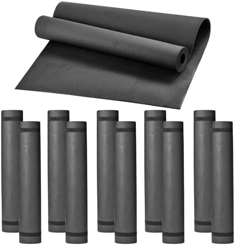 10 Pack Yoga Mats Bulk, 68'' x 24'' x 4mm Thick Black Yoga Mats for Kids and Adults, Anti-Slip Tear-Resistant Exercise Mat for Fitness Stretching Home Workout Gym and Studio