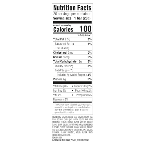 CLIF BAR Minis - Chocolate Chip - Made with Organic Oats - 4g Protein - Non-GMO - Plant Based - Snack-Size Energy Bars - 0.99 oz. (20 Pack) - Image 2