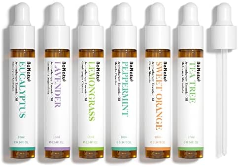 Essential Oils Set (Eucalyptus, Lavender, Lemongrass, Peppermint, Tea Tree, Orange) for Diffuser, Topical Skin, Body, Natural Home Fragrance Gift for Women & Men - Image 5