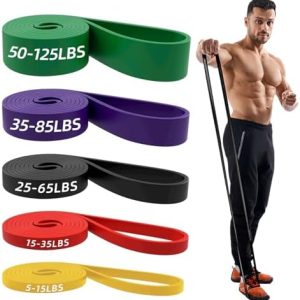 Resistance Bands,Long Exercise Bands for Men & Women Home Gym - Premium Training Bands Perfect for Pull Ups, Stretching and Full-Body Workouts