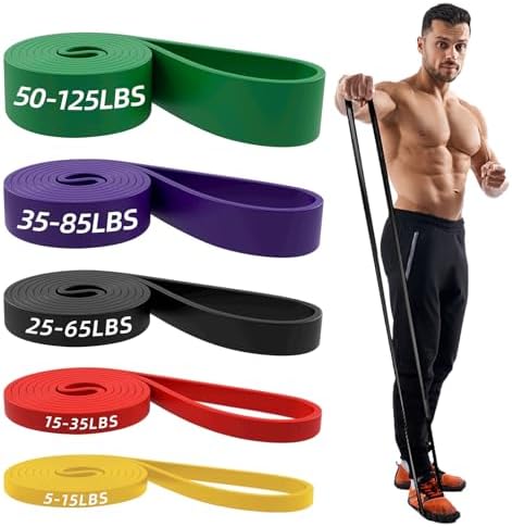 Resistance Bands,Long Exercise Bands for Men & Women Home Gym - Premium Training Bands Perfect for Pull Ups, Stretching and Full-Body Workouts