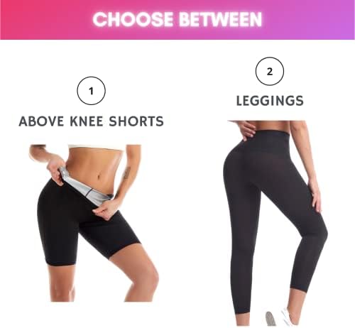 Nano Hertz Sauna Sweat Shapewear Shorts Leggings Pants Workout Weight Loss Lower Body Shaper Sweatsuit Exercise Fitness Women - Image 3
