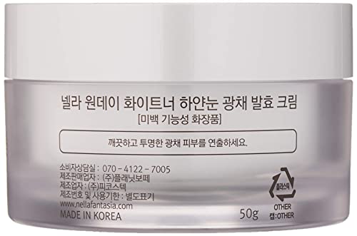 Nella Whitening and Brightening Tone-Up Cream, Fermented Natural Ingredients, Korean Beauty, 50 ml - Image 8