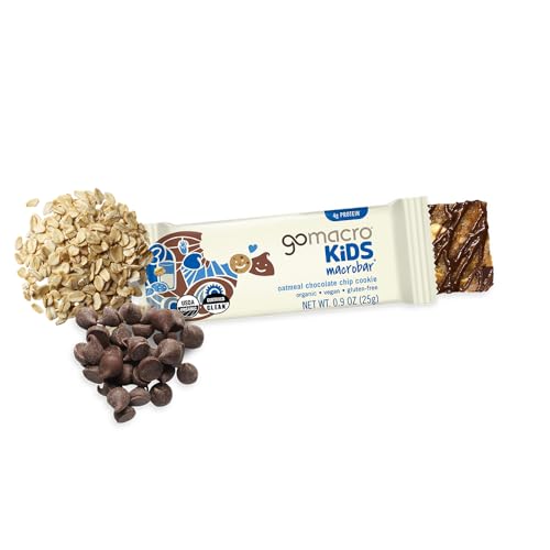 GoMacro Kids MacroBar Organic Vegan Snack Bars - Oatmeal Chocolate Chip Cookie (0.90 Ounce Bars, 7 Count) - Image 3