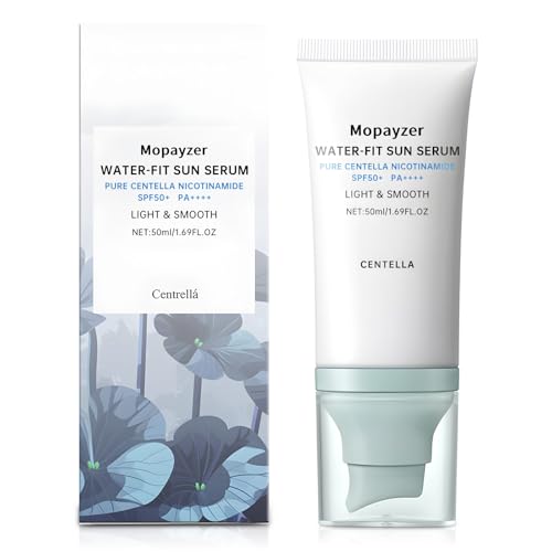 Centella Sunscreen SPF 50, Sunscreen for Face, Water Resistant Strong UV Protection No White Cast, Centella Madagascar Face Sun Screen Oil Free Korean Skincare(Blue 2) - Image 8