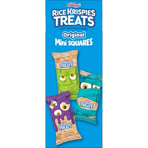Rice Krispies Treats Crispy Mini Marshmallow Squares, Trick-or-Treat Snacks, Halloween Pack, Original, 23.2oz Box (60 Bars) - Image 8
