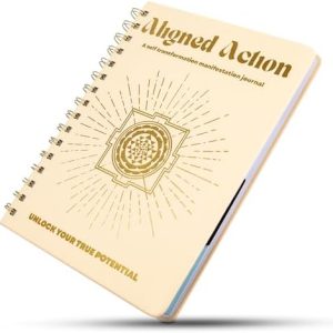 Selfish Club 369 Manifestation Journal – Vegan Leather Passion Planner with Gold Coil Binding – Affirmation & Daily Gratitude Journal with Gold Leaf Engraving – Self Care Journals for Men & Women A5 (Beige)