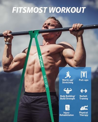 Resistance Bands for Working Out: 5-Levels Exercise Bands Set - Pull Up Assistance Elastic Silicone - Physical Therapy/Stretching/Training - Home Gym for Women&Men - Image 4