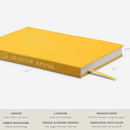 The Gratitude Journal : More Happiness, Positivity, Affirmation, Productivity, Mindfulness & Self Care - A Simple Undated Hardcover Daily Guide Planner for Women & Men (Sunshine Yellow) - Image 2