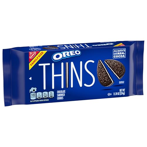 OREO Thins Chocolate Sandwich Cookies, Family Size, 11.78 oz - Image 13