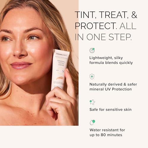 MDSolarSciences Mineral Tinted Crème Sunscreen SPF 30 | Water-Resistant, Broad Spectrum UV Protection | Blendable Micronized Zinc Oxide Cream | Natural Matte Finish for All Skin Types (1.7 Fl Oz) - Image 4