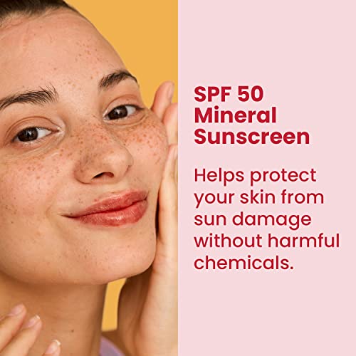 Protect Tinted Moisturizer & Mineral Sunscreen SPF 50, Anti-Aging, Lightweight Makeup With Broad Spectrum UV Protection + Hyaluronic Acid, Dermatologist-Tested, All Skin Types, 1.8 oz - Image 6