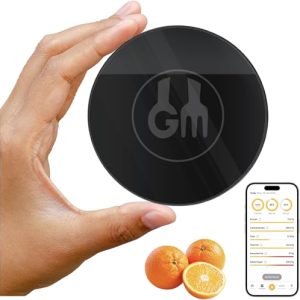 Food Scale, Portable, Rechargeable Travel Size. Smart Calories Calculator for Weight Loss, Nutrition, Diabetes, Meal Prep, Diet – Pocket Digital Coffee Scales – Free GOURMETMILES App