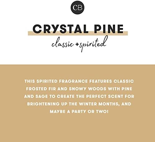 Capri Blue Holiday Mercury Jar Candle - Luxury Scented Candles for Home Decor - Long Lasting Soy Wax Blend- Decorative Jar for Holidays - Inverted Crystal Pine (10 oz) - Image 3