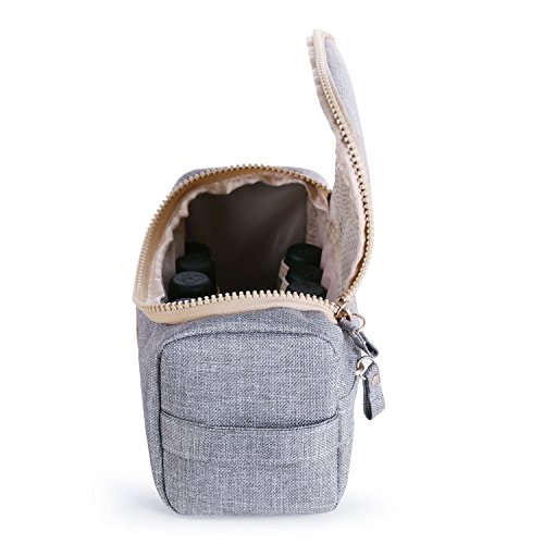 evoon Essential Oils Travel Case (5ml,10ml,15ml) for doterra, Young Living Bottles for Aromatherapy Travel or Storage(Gray - Image 5