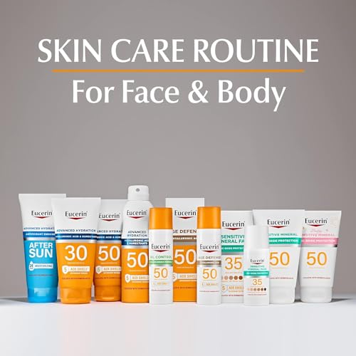Eucerin Sun Age Defense SPF 50 Face Sunscreen Lotion with Hyaluronic Acid, Hypoallergenic, Non-Comedogenic Sunscreen SPF 50 Free of Fragrance, Oxybenzone and Octinoxate, 2.5 Fl Oz Bottle - Image 12