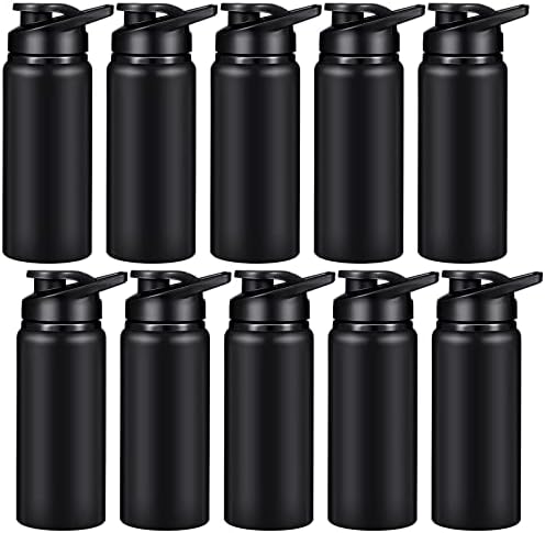 CHENGU Water Bottle Bulk 20 oz Aluminum Reusable Bottles Lightweight Snap Lid Water Cups Easy Carry Leak Proof Travel Tumbler for Gym Sports Camping Hiking Fishing