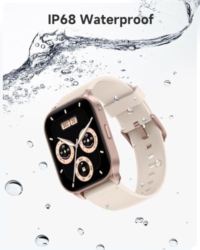 Smart Watch for Women, Smartwatch Compatible Android and iOS Phone, Answer/Make Calls, Fitness Tracker Watch, Heart Rate/Sleep Tracker/100 Sports/IP68 Waterproof, Ivory - Image 7