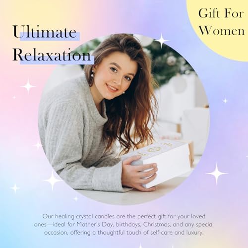 Zodiac Birthday Gifts for Women, Lavender Scented Candles for Women, Soy Candles with Healing Crystals Healing Stones, Spiritual Astrology Gifts Basket (Air-Gemini, Libra, Aquarius) - Image 7