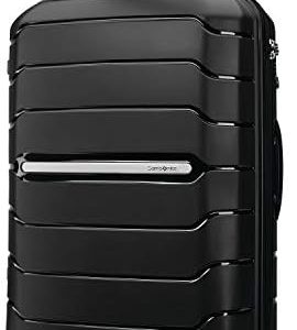 Samsonite Freeform Large Checked Luggage with Dual 360° Spinner Wheels - TSA Lock, Airline-Approved - Lightweight Durable Polypropylene Expandable Hardshell - Black