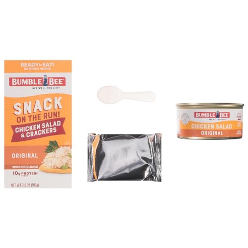Bumble Bee Snack on the Run Chicken Salad with Crackers Kit, Ready to Eat, Spoon Included - Shelf Stable & Convenient Protein Snack, 3.5 Ounce (Pack of 3) - Image 8