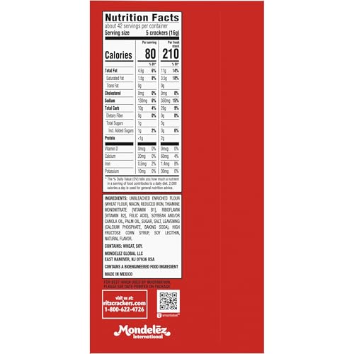 RITZ Fresh Stacks Original Crackers, Party Size, Travel Snacks, 23.7 oz (16 Multi Snack Packs) - Image 17