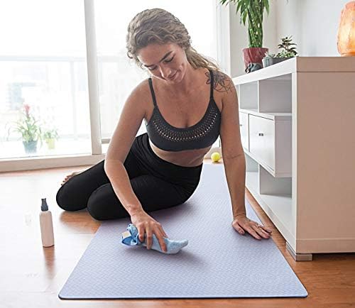 IUGA Yoga Mat Non Slip Anti-tear Pilates Mat Eco Friendly Hot Yoga Mats Thick for Workout & Exercise(72"x 24"x 6mm) - Image 7