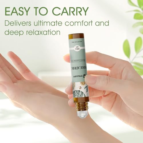 Essential Oils Roll On Set 6 Pack - (Relax, Sleep, Balance,Breathe, Focus on, Happiness) Aromatherapy Oil with Roller Ball, Essential Oils Blends for Skin - Relaxation Gift for Women and Men - Image 5