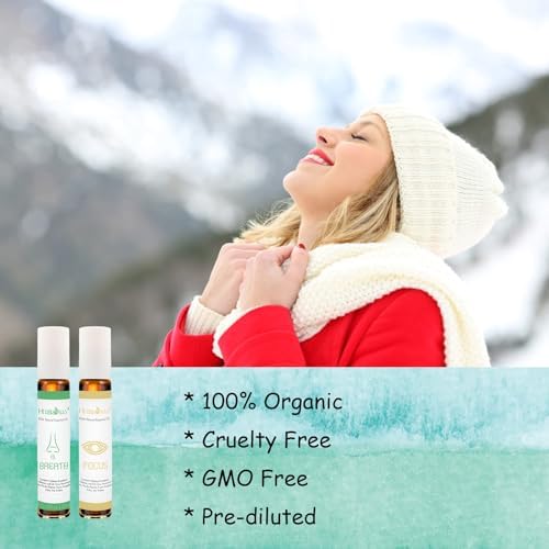 Aromatherapy Oils Roller Set, Natural Pre-diluted Essential Oils Roll On with Glass Rollerball, Relaxation Gift for Women & Men, Christmas Gift, Pack 4 x 0.33fl.oz - Image 5