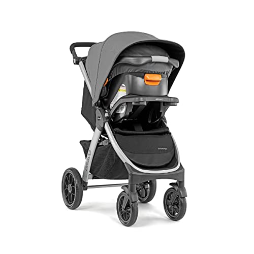Chicco Bravo 3-in-1 Trio Travel System, Bravo Quick-Fold Stroller with KeyFit 30 Infant Car Seat and Base, Car Seat and Stroller Combo | Camden/Black - Image 10