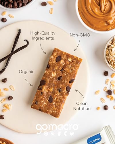Gomacro, Nutrition Bar Oatmeal Chocolate Chip Organic 12 Count, 2.3 Ounce - Image 4