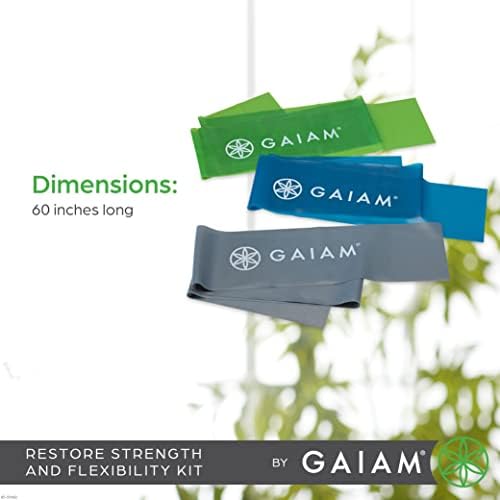 Gaiam Restore Strength and Flexibility Resistance Band Kit Set - Image 5