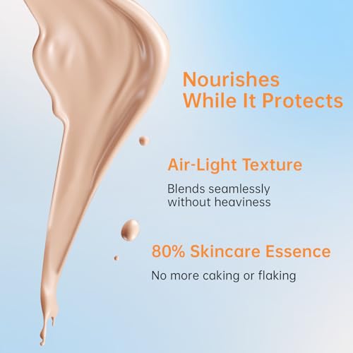 Tinted Sunscreen for Face SPF 50, Tinted Moisturizer with SPF, Sweat Resistant Oil Free with No White Cast, Broad Spectrum UVA/UVB, 1.7oz - Image 3