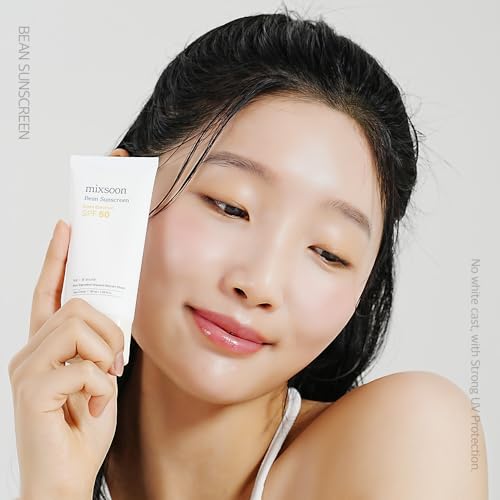 mixsoon Bean Sunscreen 1.69 Fl. Oz. / 50ml SPF 50 Airy Texture Type Lightweight No White Cast For Face Korean Glass Skin Care - Image 2