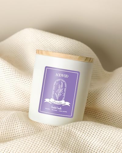 AOOVOO Lavender Scented Candles for Women - Aromatherapy Candle with Crystals Inside, 10oz Soy Candles for Home Scented, Birthday Gifts Mothers Day Candle for Women Mom - Image 7