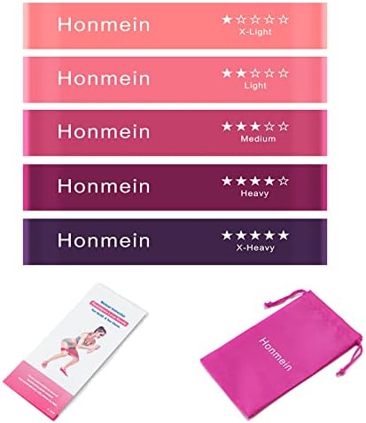 Resistance Bands for Working Out, Exercise Bands with 5 Resistance Levels Fit for Home Fitness, Strength Training, Natural Latex Resistance Band Include Instruction Guide and Carry Bag - Image 7