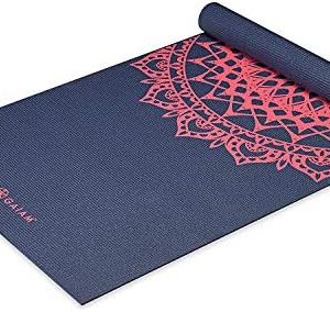 Gaiam Print Yoga Mat, Non Slip Exercise & Fitness Mat for All Types of Yoga, Pilates & Floor Exercises