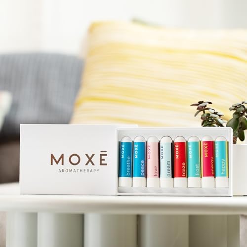 MOXĒ Nasal Inhaler Bundle, 8 Essential Oil Blends, Aromatherapy Sticks, Warming & Cooling Fragrances, Undiluted Oil, Natural Ingredients, Made in USA - Image 6