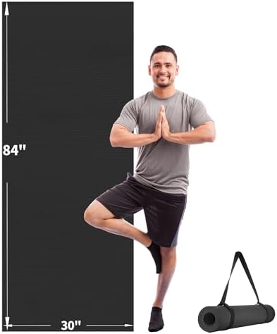 CAMBIVO Yoga Mat for Women and Men, Extra Long and Wide Exercise Mat(72"x48"/84"x30"), Large Non Slip Workout Mat for Yoga, Pilates, Fitness, Barefoot Workouts, Home Gym Studio
