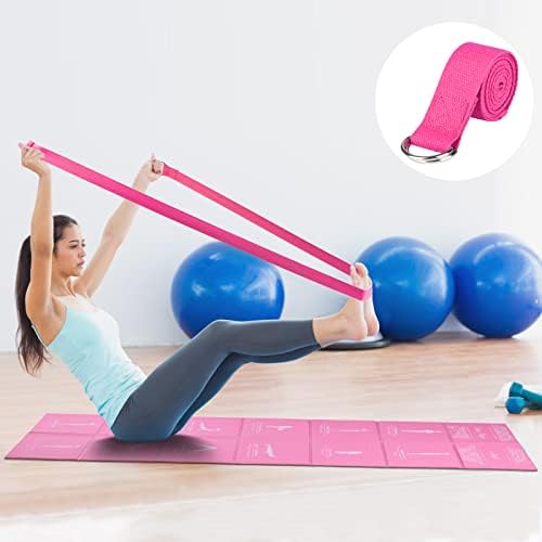 Foldable Yoga Mat for Women, Non Slip Exercise Mat for Home Gym, 5mm Travel Yoga Mats Set With Stretch Strap for Yoga Pilates and Fitness, 68"L x 24"W x 0.2 Inch Thick - Image 5