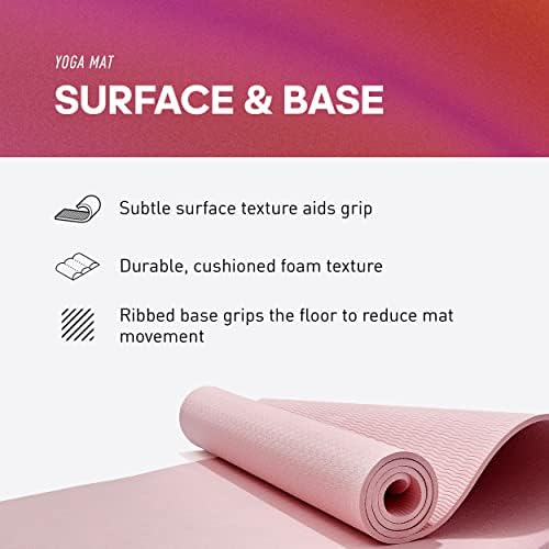 adidas Yoga Mat - Eco Friendly - Non Slip, Durable Textured Surface, 8mm - Image 3