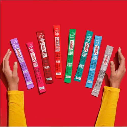 Chomps Grass-Fed and Finished Original Beef Jerky Snack Sticks 10-Pack - Keto, Paleo, Whole30, 10g Lean Meat Protein, Gluten-Free, Zero Sugar Food, Non-GMO - Image 8