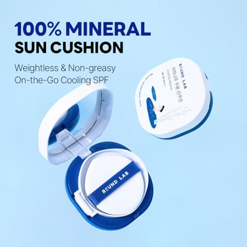 Round Lab Birch Juice Moisturizing UV Lock Sun Cushion, SPF50+ Broad Spectrum, 0.52 oz | Mineral Sunscreen for Sensitive Skin, Clean, Non-Toxic UV Protection for On-the-Go, Moisturizing&No White Cast - Image 2